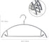 Better to U 16.5 Inch Metal Non Slip Hangers Rubber Coated, Heavy Duty Gray Clothes Hanger, Non Bump Clothe Sweater Hangers(Grey, 10)
