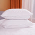BOSOWOS Queen Pillowcases Set of 2, White Ruffles Embroidered Pillow Cases 20 x 30 Inch, Soft Breathable Microfiber Decorative Pillow Shams 2 Pack with Envelope Closure Fit Home Bed Sheet Sleeping
