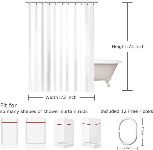 77collect Owl Shower Curtain with 12 Hooks,72" x 72" Shower Curtain for Bathroom,Waterproof Polyester Animal Bathroom Decor