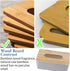 Yosooo Bamboo Tissue Box Modern Look Rectangular Paper Holder Boxes for Bathroom Dining Table Bedroom Storage Organizer(Rectangle), 21cm x 13cm x 9.8cm
