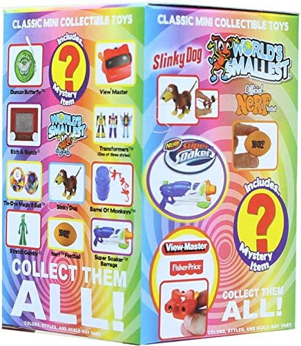 Worlds Smallest Classic Novelty Toy Series 4 Surprise Box - 3 Count
