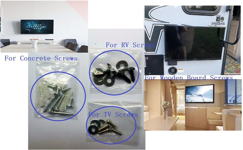 Trailer RV TV Mount for 13-35 TVs with 100x100 Loading 55lbs (NEW MODEL)