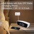 Reacher Simple Alarm Clock Radio with USB Charger Port, FM Radio, Dimmer, 6 Snoozes 9-Minute intervals, Adjustable Alarm Volume for Heavy Sleepers, for Bedrooms (White)