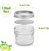 FRUITEAM 4 oz 12 PACK Mini Mason Jars with Lids and Bands, Quilted Crystal Jars Ideal for Food Storage, Jam, Body Butters, Jelly, Wedding Favors, Baby Foods