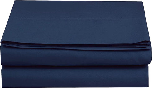 Luxury Fitted Sheet on Amazon Elegant Comfort Wrinkle-Free 1500 Thread Count Egyptian Quality 1-Piece Fitted Sheet, King Size, Navy Blue