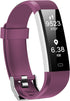 Kummel Fitness Tracker with Heart Rate Monitor, Waterproof Activity Tracker with Pedometer & Sleep Monitor, Calories, Step Tracking for Women Men Purple