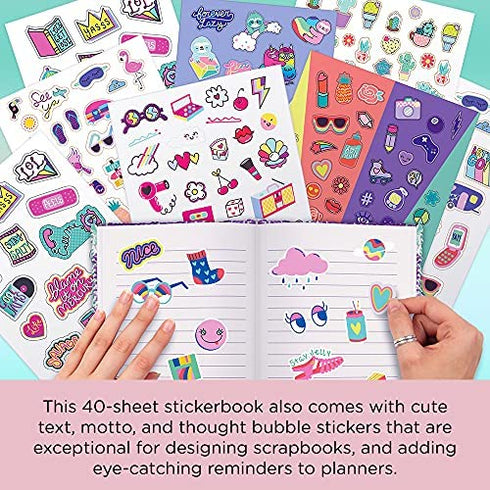 Fashion Angels 1000+ Totes Adorbs Colorful - Fun Craft Stickers for Scrapbooks, Planners, Gifts and Rewards, 40-Page Book for Kids Ages 6+ and Up