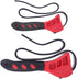 Yardwe Strap Wrench Bottle Opener Adjustable Strap Bottle Opener Jar Openers Tool 2Pcs (Red)
