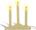 Tupkee Christmas Candolier Window Candles with Flickering Bulbs 3-Lights Indoor -Flameless Electric Window Candles Candelabra