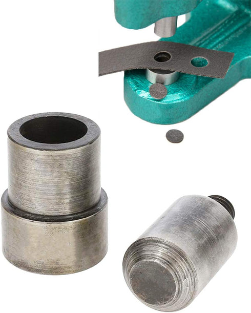 12mm (1/2 inch) Punching Die for Hand Press Grommet Machine Eyelet Hole Punch Tool Flat Head, for Material Thicker Than 10mm