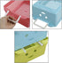 Ggbin Plastic Storage Basket with Handles, Set of 3, 12" L x 8" W x 4" H