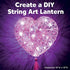 Creativity for Kids String Art Heart Light - Create a Heart Shaped String Art Lantern - String Art Kids for Kids Pink