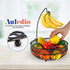 Auledio Fruit Basket Bowl with Banana Tree Hanger, Vegetables Storage Snacks holder Rack Bread Stand