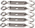 BQLZR M4 Stainless Steel 304 Hook & Eye Turnbuckle Wire Rope Tension Pack of 5