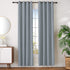 Amazon Basics Room Darkening Blackout Window Curtains with Grommets - 42 x 96-Inch, Dark Gray, 2 Panels