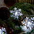 POP Mart Snowflake Lights 80 LED Christmas Lights Snow String Lights 34FT Twinkle Fairy Lights USB Battery Operated Waterproof Christmas Decoration for Indoor Outdoor Garden 8 Modes Remote Cool White