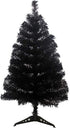 S-SSOY 3 Foot Christmas Trees Artificial Xmas Pine Tree with PVC Leg Stand Base Home Office Holiday Decoration (Black)