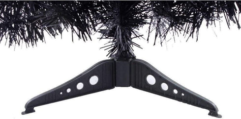 S-SSOY 3 Foot Christmas Trees Artificial Xmas Pine Tree with PVC Leg Stand Base Home Office Holiday Decoration (Black)
