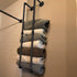 ERYTLLY 2 Bases Wall Mount Clothes Rack Industrial Pipe Clothes Rack On Wall Hanging Rod Laundry Room Hanging Rod Detachable Wall Mounted Iron Garment Bar for Bathroom, Room, Living Room, office Use