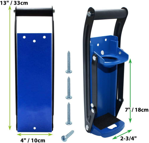 laffeya Can Crusher, Can Crusher Wall Mounted 16 oz & Bottle Opener, Eco-Friendly Aluminum Can Crusher, Heavy Duty Can Crusher Soda Beer Smasher Recycling Tool (16oz, Blue)