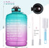 BOTTLE BOTTLE Gallon Water Bottle motivational with Straw & Big Handle, Large 1 Gallon Water Bottle with Time Marker , BPA Free Leakproof Water Jug for Fitness and Outdoor Sports.