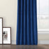 HPD Half Price Drapes VPYC Heritage Plush Velvet Curtain (1 Panel), 50 X 84, Pisces Blue
