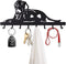 Dog Lover Key Hook Hanger Holder Organizer Rack Display with 8 Hooks Coat Leash Umbrella Hooks for Home Kitchen Office Entryway Door Bedroom Farmhouse Decor Powder-Coated Metal Keys Keychain Holders