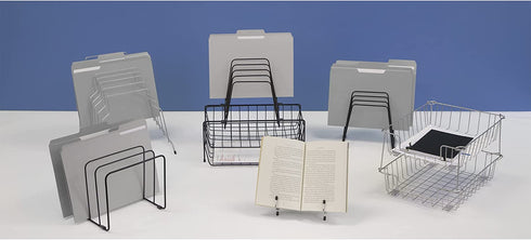 Fellowes Workstation Letter Desk Tray Organizer, Wire, Black (60112)