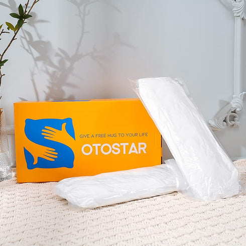 OTOSTAR Outdoor Throw Pillow Inserts - Pack of 2 Water Resistant Cushion Inner Pads for Patio Garden Coffee House Decorative Waterproof Pillow Inserts 20x20 Inch -White