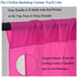 ShinyBeauty Chiffon Curtain 2 Panels Hot Pink 2.4ft x 9ft Tulle Backdrop Curtains Window Voile Curtain 2 Packs 29''x108'' Rod Pocket Elegant Curtains (29''x108'' 2 Panels, Hot Pink)