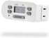 myTouchSmart Indoor Digital Plug-in Timer, 1 Outlet Polarized, 4 Programmable On/Off Buttons, Space Saving Bar Design, for Lamps, Seasonal Lighting, and Other Small Appliances, 36253, 1 Pack, White