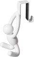 Umbra Buddy Space-Saving Over The Cabinet Storage Hooks, Kitchen and Bathroom Organizer, Set of 2, White, 2 Count