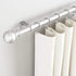 Frienda 4 Pieces Curtain Rod Brackets General Adjustable Curtain Brackets Valance Support Holders Curtain Rod Holder Wall Bracket Hooks with Screws for 1 Inch Diameter Curtain Rod (Painted Silver)