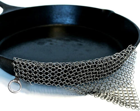 The Ringer - The Original Stainless Steel Cast Iron Cleaner, Patented XL 8x6 Inch Design