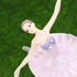 LIOOBO Pack of 3 Ballerina Statue Desktop Ornament Plastic Dancing Girl Crafts Figurines Pink