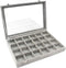 KLOUD City Jewelry Box Organizer Display Storage case?Gray-24 Grid?