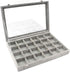 KLOUD City Jewelry Box Organizer Display Storage case?Gray-24 Grid?