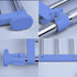 Hershii Closet Tension Shelf & Rod Expandable Metal Storage Rack Adjustable Organizer DIY Divider Separator for Cabinet Wardrobe Cupboard Kitchen Bathroom - Blue