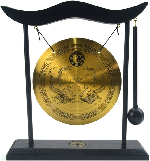 Zen Art Brass Feng Shui Desktop Gong H1303