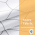 Aimjerry Cube Fabric Shower Curtain for Bathroom, White Waterproof 72-inch