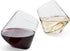 Stemless Wine Glasses Set of 2 Aerating wine glasses Elegant Wine Glasses Stemless large wine glass CulinexCo.com Red Wine Glass Tumbler stemless wine glass set cup wine cups non drip no spill glass