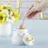 Kate Aspen Sweet as Can Bee Honey Jar, Large, White