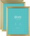 LaVie Home 8x10 Picture Frames(3 Pack, Gold)Wall or Tabletop Display, Graceful Beveled Detail Design Photo frames with High Definition Glass, Perfect for Home Decor, Set of 3 Basic Collection