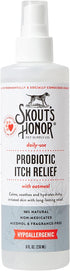 SKOUT'S HONOR: Probiotic Itch Relief Spray for Dogs & Cats - Anti-Itch Spray with Oatmeal - 8 fl oz - Soothes and Hydrates Itchy, Irritated Skin - Hypoallergenic - Non-Medicated - Long-Lasting Relief
