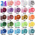 Chunky Glitter, YGDZ 24 Colors 240g Holographic Craft Glitter Sequins & Fine Glitter Powder, Resin Glitter for Jewelry Art Epoxy, Cosmetic Glitter for Nail Body Face Hair
