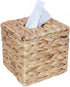YIWEN Square Tissue Box Holder Decorative Woven Tissue Box Cover Decorative Napkin Holder Automotive Decoration Tissue Cover for Bathroom Vanity Countertops, Bedroom, Desks, Tables, Office, Kitchen