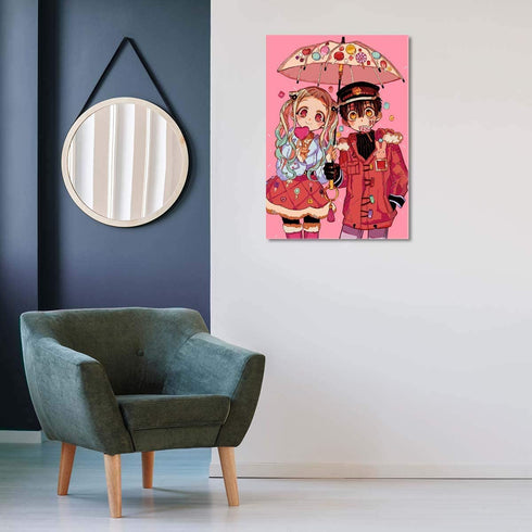 IXMAH Toilet-bound Hanako-kun Japanese Anime Posters Wall Decor Art Print,Children's room wall art canvas poster decoration (Anime,16x24inch Unframed)