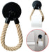 Niciksty Nautical Rope Toilet Paper Holder, Wall Mounted Toilet Paper Holder, Jute Rope Toilet Paper Holder , Beach Themed Bathroom Decorations, C1