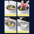 Set of 2 304 Stainless Steel Kitchen Fine Mesh Food Strainer with Handle + Steel Pot