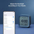 Qingping Smart Bluetooth Digital Alarm Clock with Multiple Alarms, Battery Operated Small Alarm Clock with Temperature and Humidity Display for Bedroom, Easy Settings Through app